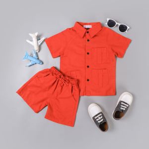 Setelan Kemeja Celana Pendek Premium Anak Laki-laki 1-4 Tahun