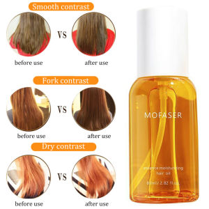 Vitality Orange Light Bottle Hair Care Essential Oil To Improve Frizzy Hair Split Ends Dry Circle Hair Care Supple Dyeing Perm Nourishing Repair Damaged Hair 80ml