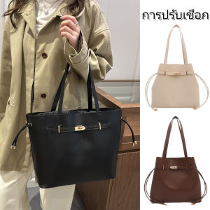 Belfoyer กระเป๋าไหล่หนัง PU คุณภาพสูงกระเป๋าสตรีที่มีความจุขนาดใหญ่กระเป๋าเดินทางสำนักงานง่ายๆ