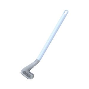 Dawnmarket Toilet Cleaning Brush Long Handle Silicone Toilet Brushes for Bathroom Bendable Silicone Brush Head