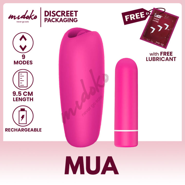 Midoko Hinako Mua 2 In 1 Clit Licker And Bullet Vibrator Ticklish