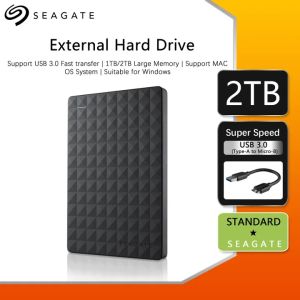 seagate external harddisk 2tb เอทานอล ฮาร์ดิส external hdd 1tb ฮาร์ดดิสพกพา ฮาร์ดดิสก์ usb3.0 2.5" รับประกัน 3 ปี