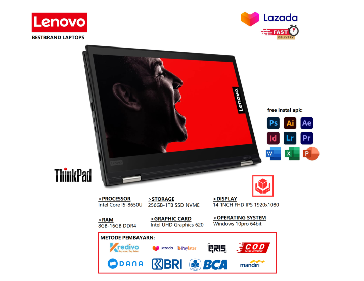 LAPTOP TABLET OK LENOVO THINKPAD YOGA 11E Core i3 7Th RAM 8GB