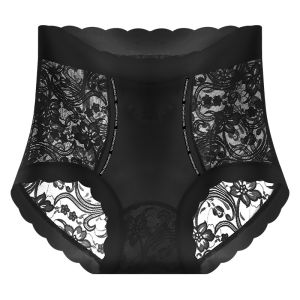 Womens Hiplength Anti-bacterial Panties Panties Plasticity Colored Edge Panties High Elasticity Extra Long Crotch Panties