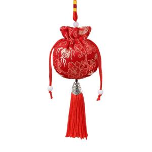 Trung Quốc túi bao nhỏ với tua túi dây rút Túi Quà Tặng túi ví đựng tiền lẻ Cỡ Nhỏ thêu túi rỗng cho các cô gái