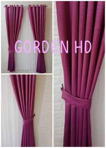 Gorden blackout polos Gold Gorden jendela Gorden pintu gorden sekat ruangan tirai minimalis