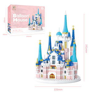 Mainan Brick Seri istana disney Blok Bangunan DIY benteng Block Mainan Anak Perempuan