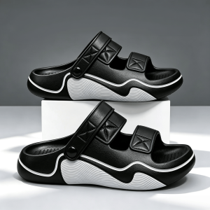 Mens Sport Sandals Trending Adjustable Strap Lightweight Soft Sole Non-Slip Casual Shoes Outdoor Walking Beach Travel Slides