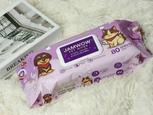 ทิชชู่เปียกสัตว์เลี้ยง  JAMWOW PET WIPES