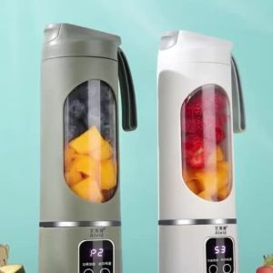 Electric fruit juicer blender juice mixer mini Wireless Portable household USB Charging 12 Blade gift juice cup榨汁机