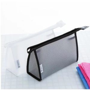 Tas Travel Organizer Transparan PVC Jaring Kosmetik Tas Makeup Alat Mandi Anti Air Portable- Lulul Store