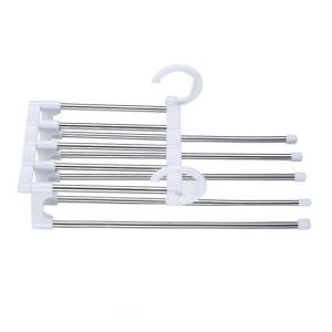 Storage Rack Pants Hanger Trouser Hanger Space Saving Pants Rack Closet Organizer Plastic Hanger Wardrobe Organizer