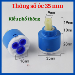 Óc sen nóng lạnh lõi sen vòi óc sen gật gù nóng lạnh lõi sen tắm 35 và 40 mm