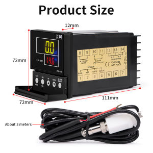 PSC-150/PSC-154 0-9999 Electrical Conductivity Meter TDS EC Controller Online Industrial Water Monitor with Probe LCD Display