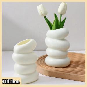 [Hilldora] Nhựa Xoắn Ốc Bình Bắc Âu Sáng Tạo Hoa Sắp Xếp Container Cho Nhà Bếp Phòng Ngủ Khách Trang Trí Nội Thất Trang Trí