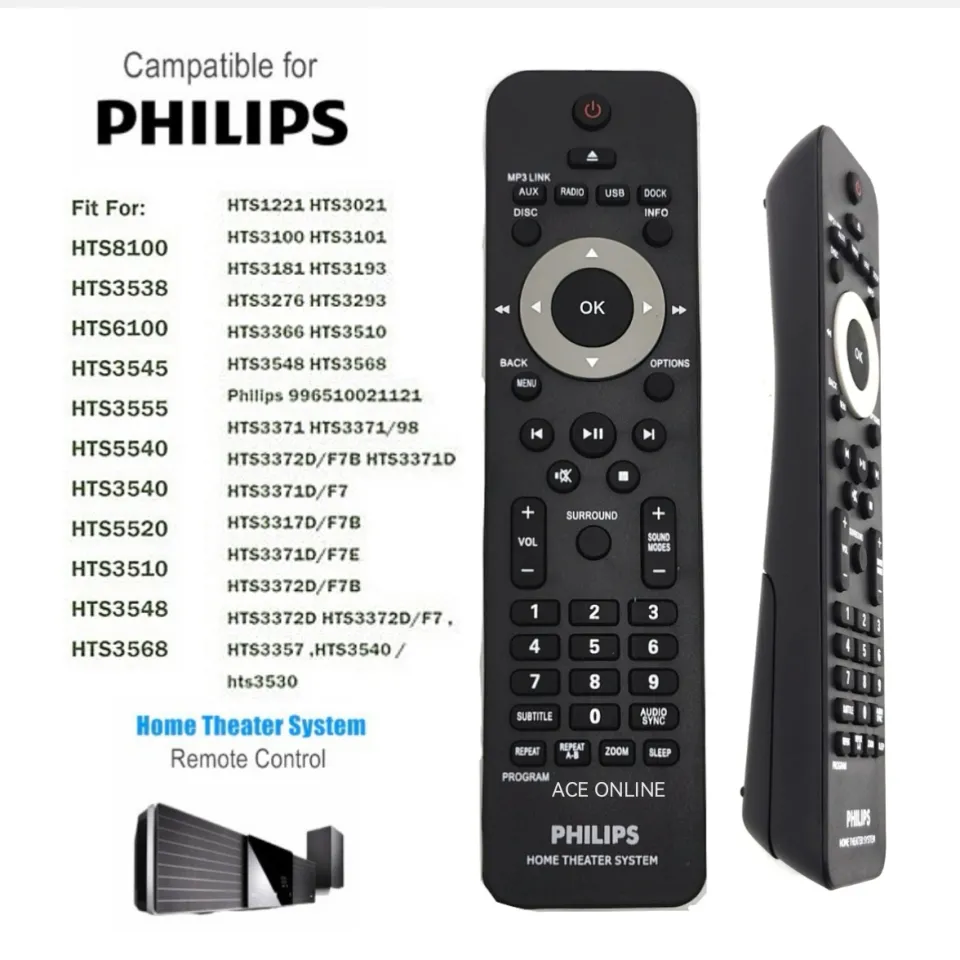 Philips home hot sale theatre remote price