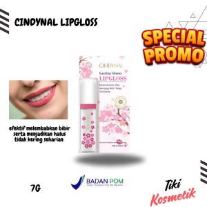 Lipgloss Cindynal Pemerah Bibir Bebas Pecah Pecah Tidak Kering Halus Lembut Lip Therapi Glossy Merah Liptin BPOM 7 gr