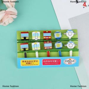 [COD] Home Fashion 10Pcs Mini Animal FarmKids Fruit Fork Cartoon Snack Cake Dessert Food Toothpick