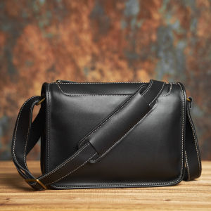 Genuine Leather Men Shoulder Bag Vintage Messenger Bags Male Crossbody Bags Mans Handbag Sling Bag For Man NASVA