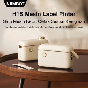 NIIMBOT H1S Mesin Label Pintar - Printer Label Tanpa Tinta dengan Koneksi Bluetooth Portabel dan Kompatibel dengan iOS/Android