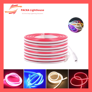 PLH 12V Neon Light Strip SMD 2835 120Leds/m Flexible LED Strip Tape IP67 Waterproof Neon Sign Neon Tube for Home Holiday Decoration Bar Decoration