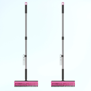 Rotatable Crevice Cleaning Brush With Dense Bristles  Long Handle Multi-Surface Brush For Furniture & Floor Gaps