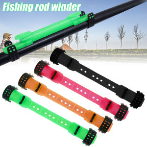 แผ่นม้วนสายเบ็ดตกปลาแบบปรับได้เอ็นตกปลาแกนพันแป้นยึดตุ้มอุปกรณ์ตกปลาแบบสุ่มสี