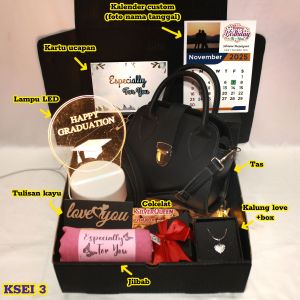 Kado Hadiah Cewek Aesthetic Romantis & Bermanfaat - Gift Set Box & Hampers Eksklusif untuk Momen Spesial Ulang Tahun Anniversary Wisuda - Hadiah Mewah Murah dan Berkesan untuk Orang Tersayang (KSEI)