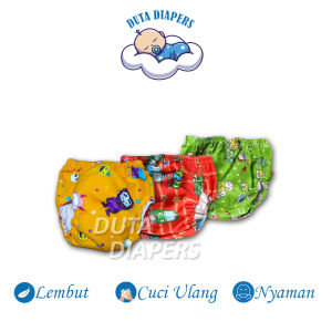 Duta Diapers Insert Popok Kain Bayi CLODY Motif CELANA bisa Dicuci Ulang