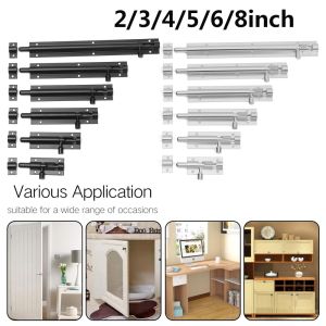 MRCHUA 2-8inch Furniture Fittings Hinge Aluminum Alloy Wardrobe Stopper Padlock Clasp Window Catch Lock Cabinet Catches Silent Gate Hook Door Lock Buckle