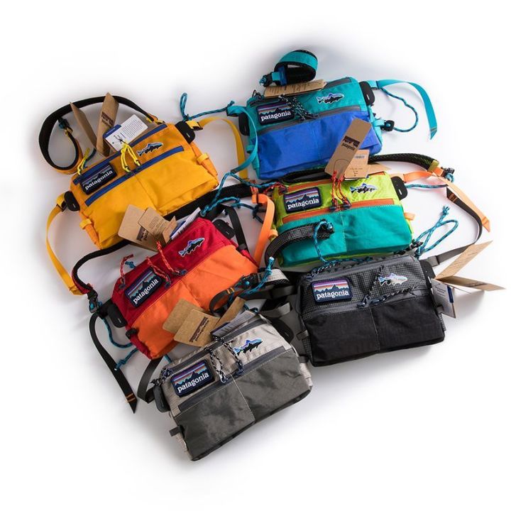 Patagonia new fishing bag men and women fashion color collision