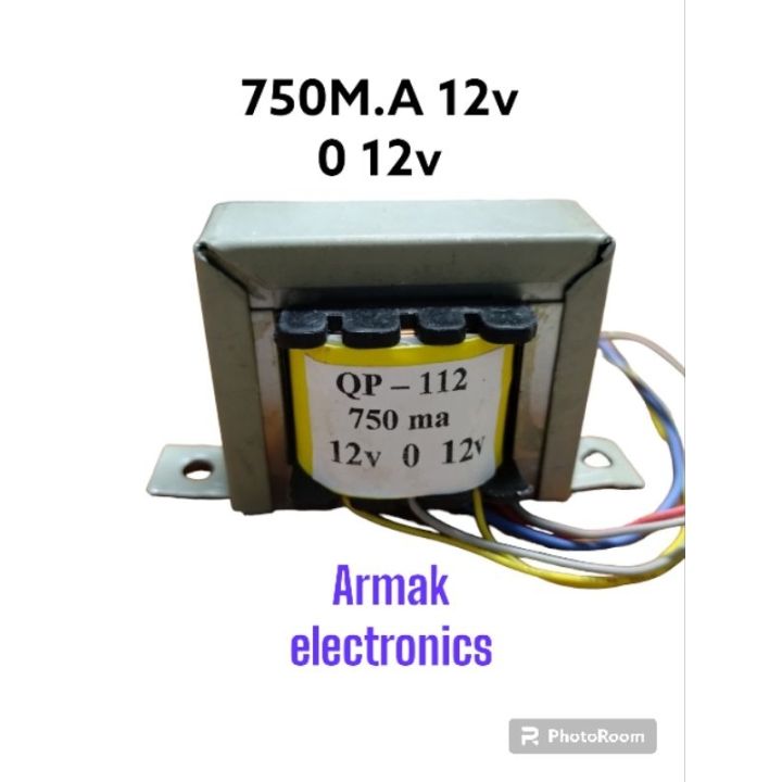 COD transformer 750M.A 12v 0 12vheavy duty | Lazada PH