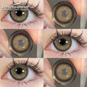 Eyeshare Softlens Big Eyes SEMPORNA BROWN 1Pasang 14.2mm Lensa Kontak Warna Softlen Softlens Mata Korea