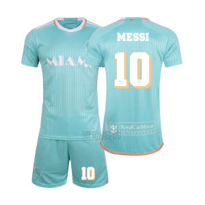 25 Mei C Miami Jersey Argentina Football Uniform Home and Away Major League Soccer 10 No. Barcelona Childrens Training Suit Set