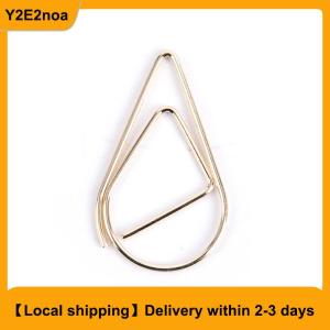 【Local shipping】 50 Pieces Metal Drop Shape Paper Clips Kawaii Cute Bookmark Clip Stationery
