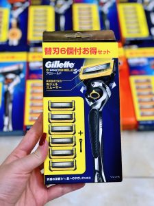 Bộ Dao Cạo Râu Gillette 6 Lưỡi + 1 Cán Dao Nội Địa Nhật