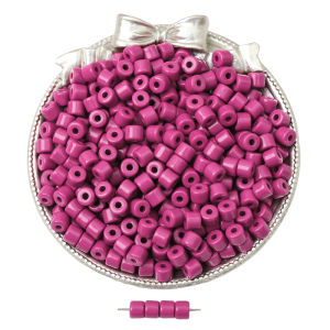 50/100Pcs 6mm Multicolor Acrylic Cylindrical Beads Solid Color Loose Beads for Jewelry Making DIY Bracelet Necklace Accessories