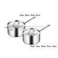 Nồi Inox có tay cầm cao. 