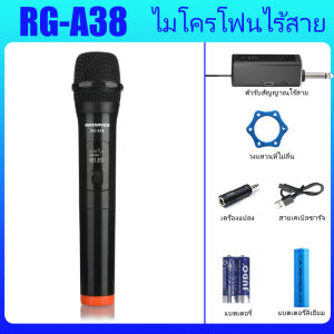 RAYHAYES ไมค์โครโฟน ไมโครโฟนไร้สาย ไมค์คู่แบบมือถือ ไมค์ลอยแบบพกพา ไมโครโฟนเวที ไมค์ร้องเพลง microphone