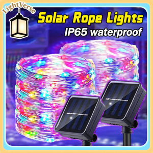2025 LED Solar String Lights Fairy Rope Lights 32M 300LED Waterproof Home Outdoor Christmas Tree Patio Decorations