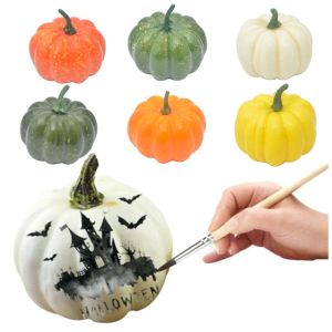 URBAG 4/6/12PCS DIY การตกแต่งบ้าน โฟม ฟักทองประดิษฐ์ ผักเทียม ปาร์ตี้ซัพพลาย วันฮาโลวีน