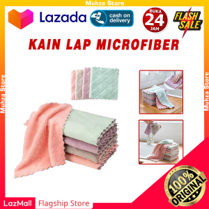 lap kain Dapur Meja Piring Anti Minyak Microfiber Kitchen Towel Serbaguna daya Serap Air tinggi Cleaning Cloth