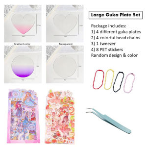 DIY Large Guka Plate Set Guka Sticker Goo Card Art & Craft For Kids Decoration Birthday Gift For Children 大咕盘