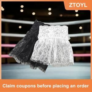 【ZTOYL】 Phụ nữ giả cánh tay tay áo với ngắn tua trắng và đen xếp li Cuff đẹp ren Phụ kiện ngoài trời embellishments