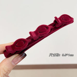 SIGVARD - Jepit Rambut 3in1 wanita lucu import korea motif beludru premium JPT11