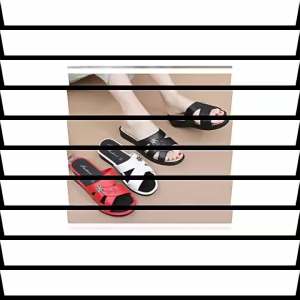 [Free Shipping] Womens Summer Home Slippers Wedge Heel PVC Thick Sole Non-Slip Soft Slippers for Middle-Aged and Elderly Mothers