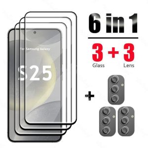 6 In 1 For Samsung Galaxy S25 Glass Tempered Glass Samsung S25 Glass Screen Protector Camera Film Galaxy S25 Plus Tempered Film h260729