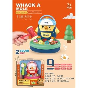 Đồ chơi đập chuột cho bé 3in1 Tiếng Anh phát nhạc đàn piano tăng khả năng phản xạ