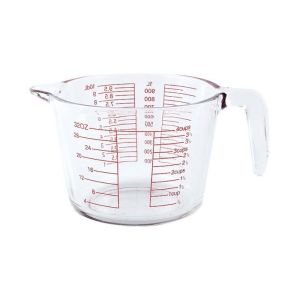 SUNDRIFT Transparent Measuring Cups with Scale Glass Oven Safe Liquid Measuring Cups Pour Spout Heat-proof Milk Cup Home