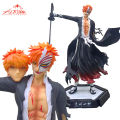 31cm BLEACH Kurosaki Ichigo Action Figure #991 Kurosaki Ichigo Anime Figure PVC GK Statue Figurine Collection Blule Model Doll Toy. 